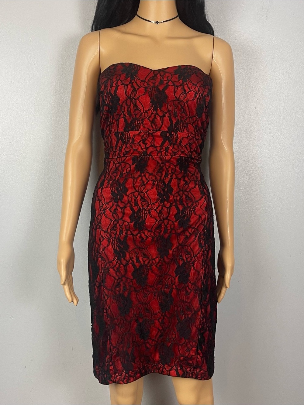 Strapless Lace Dress